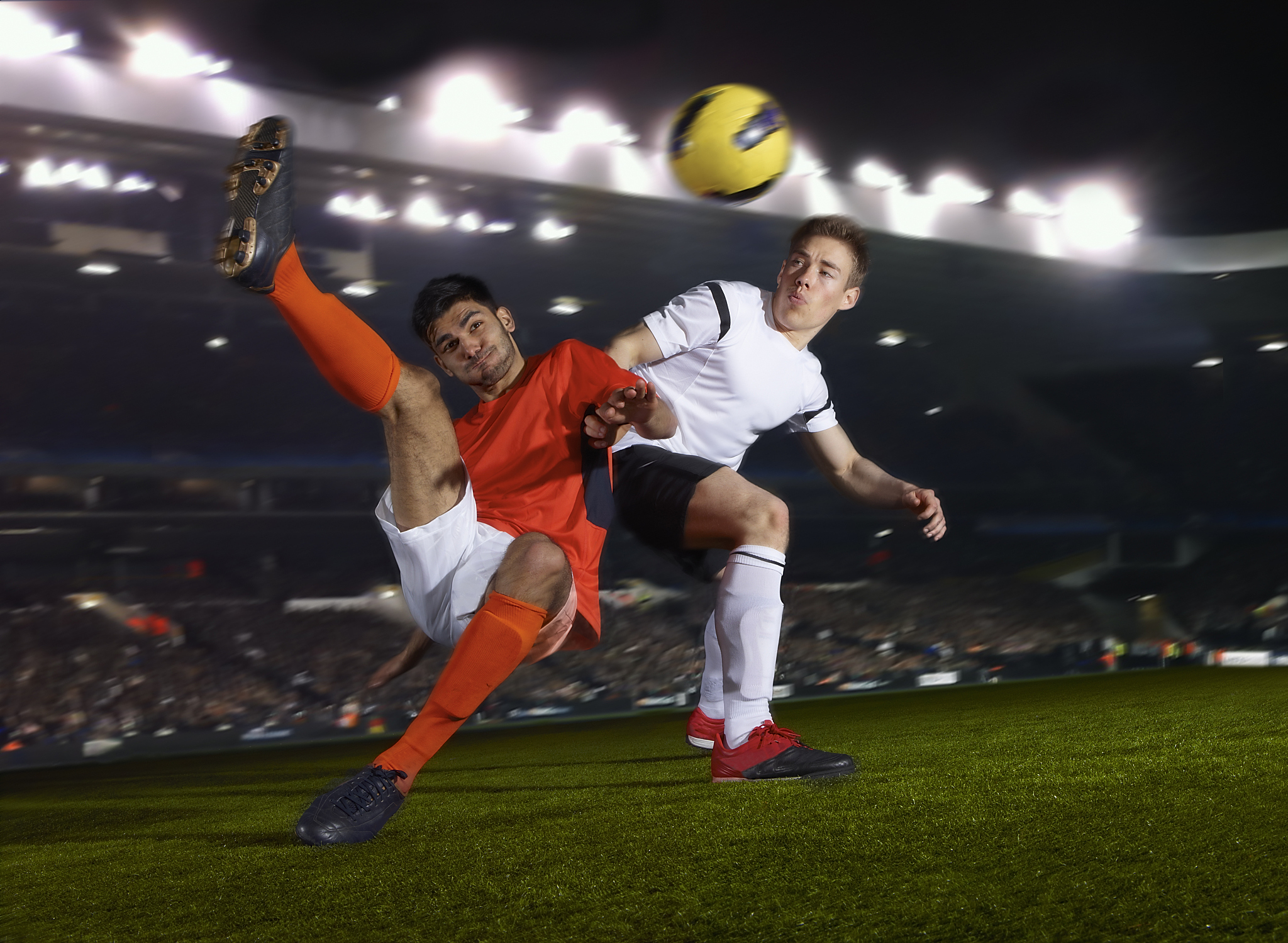 足球场上的精彩瞬间